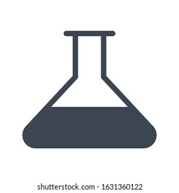 flask vector glyph color icon 