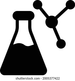 flask vector glyph flat icon