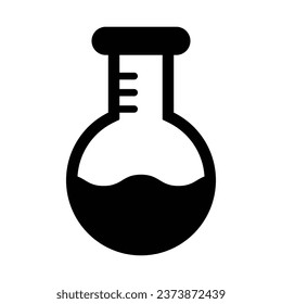 Flask Vector Glyph Icon For Personal And Commercial Use.
