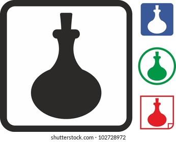 Flask vector icon