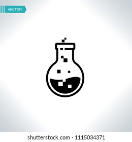 Flask vector icon
