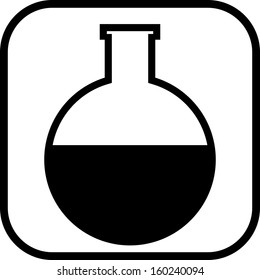 Flask vector icon 