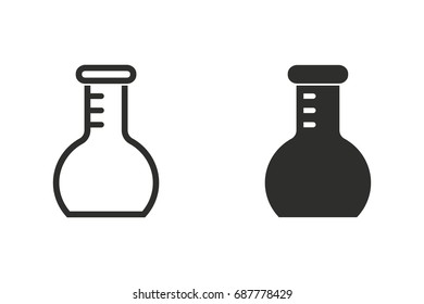 Similar Images, Stock Photos & Vectors of flask vector icon - 563956171