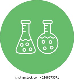 Flask vector icon. Can be used for printing, mobile and web applications.