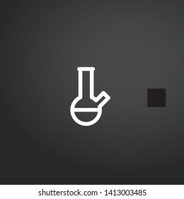 Flask vector icon. Flask concept stroke symbol design. Thin graphic elements vector illustration, outline pattern for your web site design, logo, UI. EPS 10.