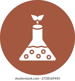 Flask Vector Icon Design Illustration