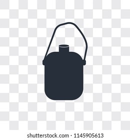 Flask vector icon isolated on transparent background, Flask logo concept