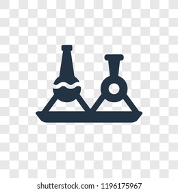 Flask vector icon isolated on transparent background, Flask transparency logo concept