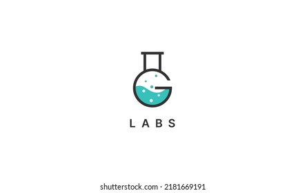Flask vector icon, lab test tube symbol isolated on white background. Chemical beaker, medical research equipment, erlenmeyer logo