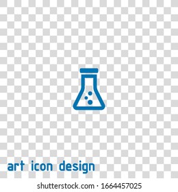 flask vector icon on white background