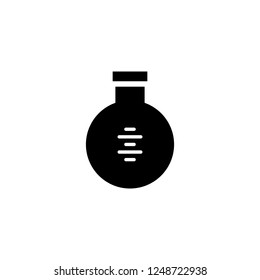 flask vector icon. flask sign on white background. flask icon for web and app