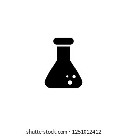 flask vector icon. flask sign on white background. flask icon for web and app
