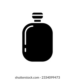 Flask vector icon. Thermos illustration sign. Bottle symbol or logo.