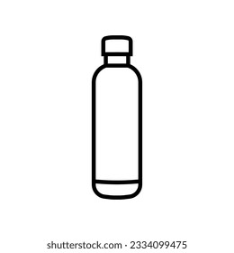 Icono de vector de máscara. Signo de ilustración termo. Símbolo o logotipo del frasco.