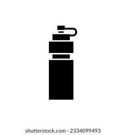 Flask vector icon. Thermos illustration sign. Bottle symbol or logo.