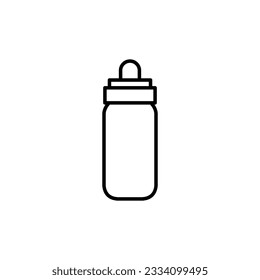 Icono de vector de máscara. Signo de ilustración termo. Símbolo o logotipo del frasco.