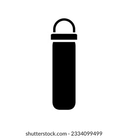 Flask vector icon. Thermos illustration sign. Bottle symbol or logo.