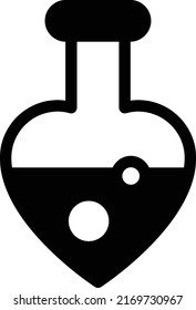 Flask Vector illustration on a transparent background.Premium quality symbols.Glyphs vector icon for concept and graphic design.