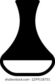 flask Vector illustration on a transparent background. Premium quality symmbols. Glyphs vector icons for concept and graphic design. 
