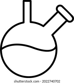 Flask Vector Line Icon Design
