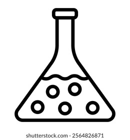 Flask Vector Line Icon Design