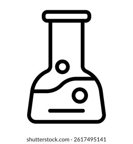 Flask Vector Line Icon Design