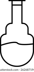 Flask Vector Line Icon Design