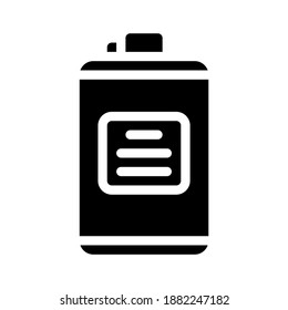 flask vintage glyph icon vector. flask vintage sign. isolated contour symbol black illustration