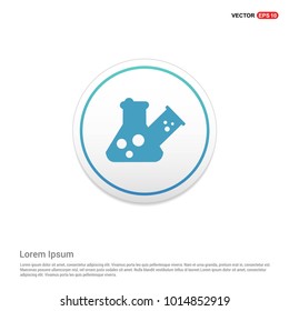 Flasks Icon Hexa White Background icon template