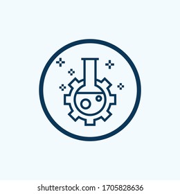 flasks icon isolated on white background from science collection. flasks icon trendy and modern flasks symbol for logo, web, app