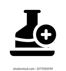 flasks icon. vector glyph icon for your website, mobile, presentation, and logo design.