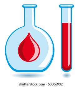 The Flasks icons for blood analyses