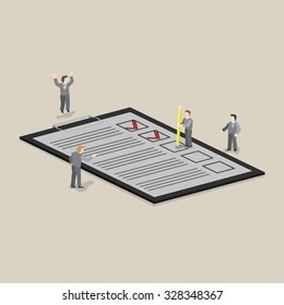 flat 3d isometric design of plan concept