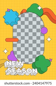 flat 3d outline abstract cartoon social media post-Instagram frame design, for social media posts, story, posters, flyers, etc.
EPS 10 vector design