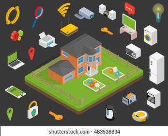 Flat 3d web isometric e-commerce, electronic business, online shopping, payment, delivery, shipping process, sales, black friday infographic concept vector.