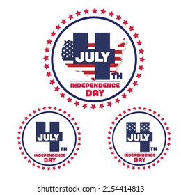 Flat 4th of july - independence day 