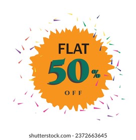 Flat 50% off on the sale.