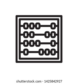 flat abacus icon symbol sign, logo template, vector, eps 10