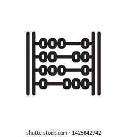 flat abacus icon symbol sign, logo template, vector, eps 10