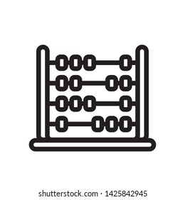 flat abacus icon symbol sign, logo template, vector, eps 10