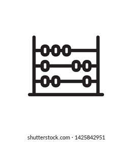 flat abacus icon symbol sign, logo template, vector, eps 10