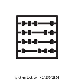 flat abacus icon symbol sign, logo template, vector, eps 10