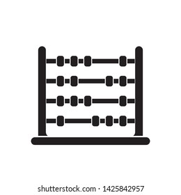 flat abacus icon symbol sign, logo template, vector, eps 10