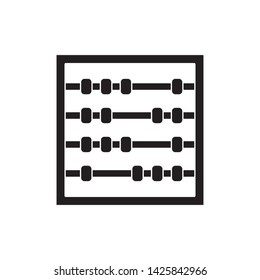 flat abacus icon symbol sign, logo template, vector, eps 10