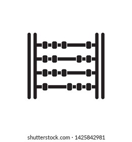 flat abacus icon symbol sign, logo template, vector, eps 10
