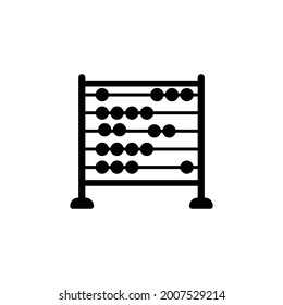 símbolo de icono de abacus plano signo, plantilla de logotipo