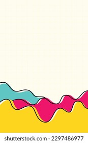 Flat Abstract Aesthetic Retro Background