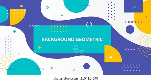 Geométrico plano de fondo abstracto, memphis diseño Vector, ilustración, eps.10