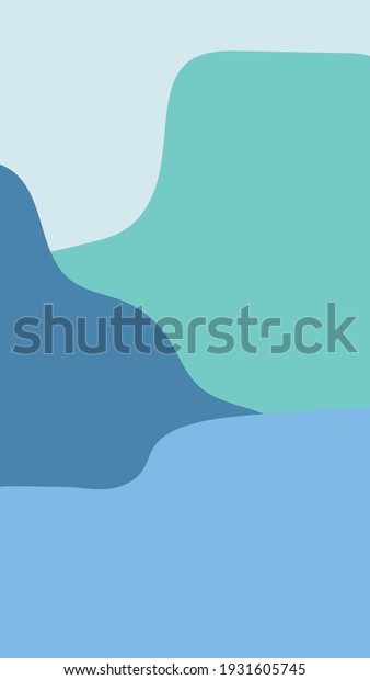Flat abstract background. Flat\
mountain landscape. Use for Instagram stories. Contemporary modern\
trendy vector illustrations. Every background is\
isolated