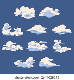 Plano de fundo abstrato nuvem com céu fofo natureza